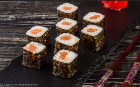 Маки ролл лосось